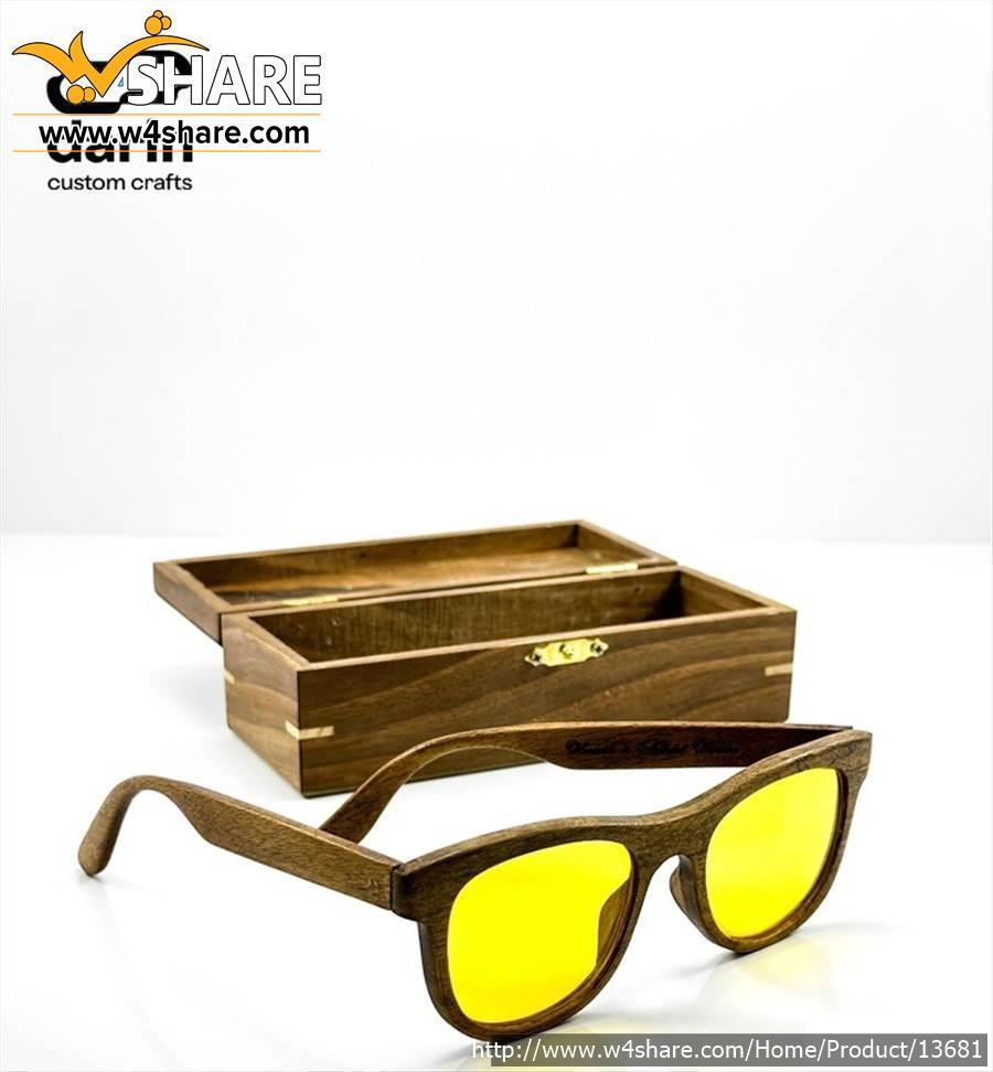 wooden eyeglass